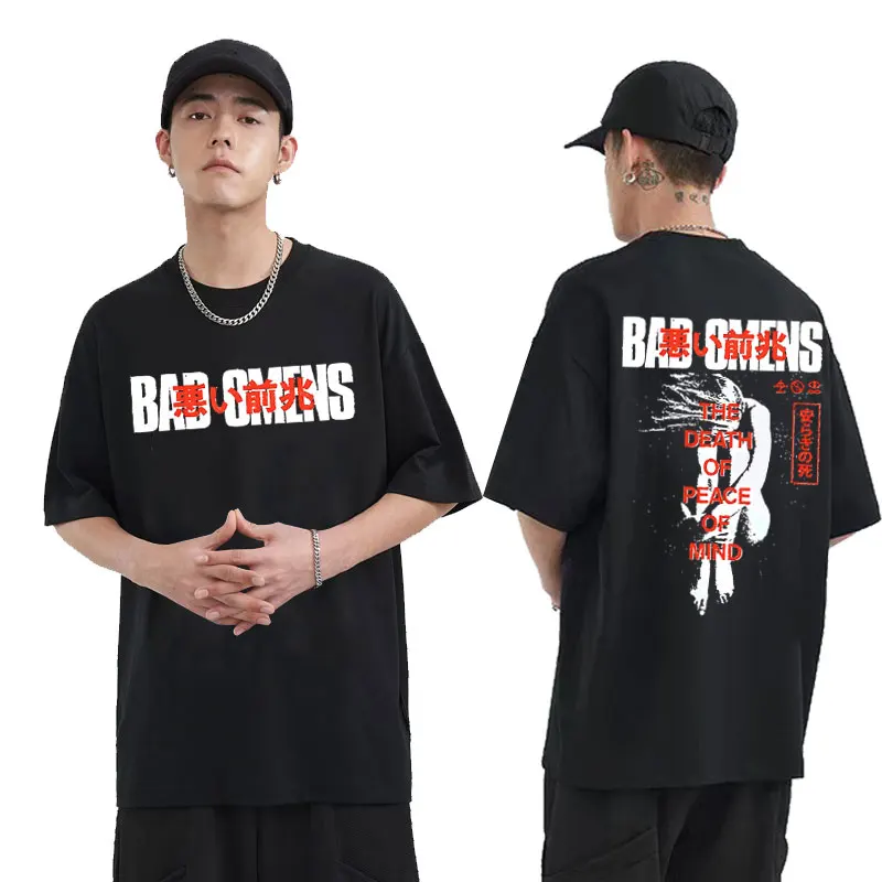 

Hot Sale Bad Omens Band Tour 2023 American Music Graphic T Shirt A Tour of The Concrete Jungle Tour Tshirt Men Women T-shirts