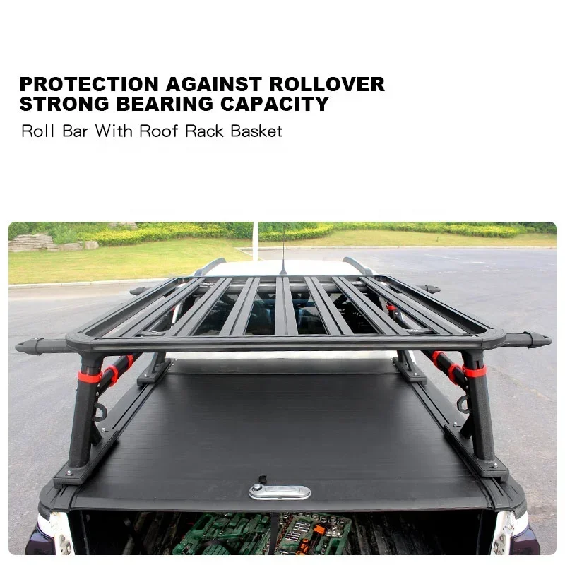 Алюминиевая корзина багажник на крышу бычатый бара и антиспортивный рулон 4x4 для
