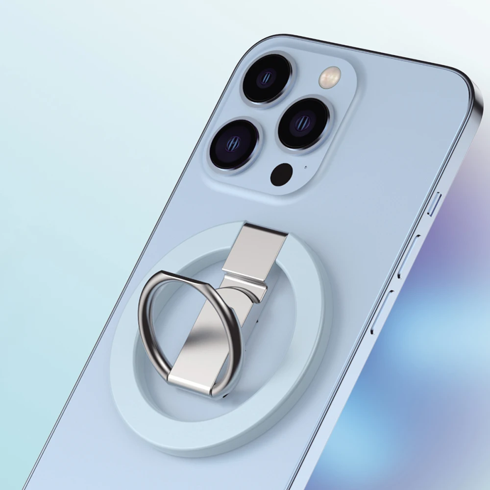 Magnetic Finger Phone Ring Holder Cellphone Foldable Mobile Support Bracket for iPhone 12 13 14 Pro Max Plus Accessories