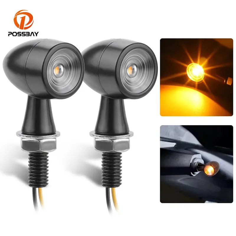 Мотоциксветильник ный светодиодный мини-сигнал поворота указатель 2 шт.