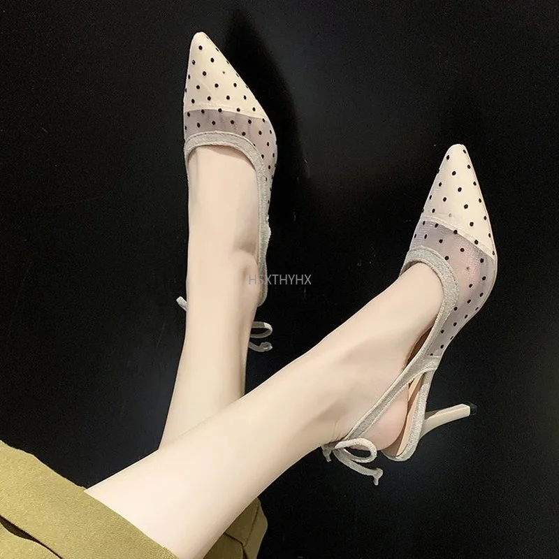 

New Bow Pumps Women High Heels Woman Pointed Toe Stiletto Pumps Sexy Party Woman Black Plus Size Shoes Wedding Shoes Ladies
