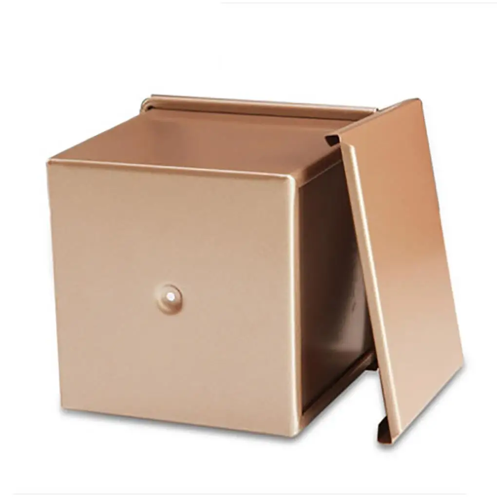 

Lightweight Toast Box Aluminum Alloy Baking Mold Wear-resistant Waterproof with Lid Breads Molds Pastry Tool Bakeware