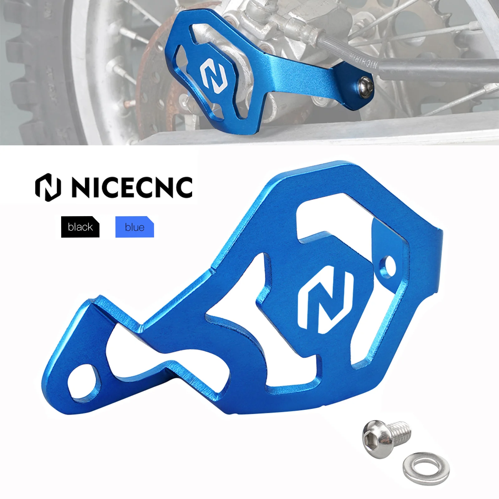 Защита заднего тормозного суппорта для Yamaha YZ85 YZ 85 2002-2018 2017 2016 2015 2014 YZ80 2013-1993 NiceCNC