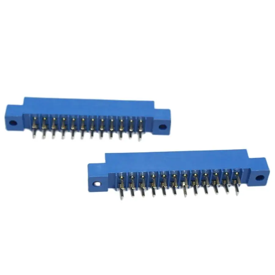 

50pcs 805 Card Edge Connector 3.96mm Pitch 2x12 Row 24 Pin PCB Slot Solder Socket SP24 Dip Board Soldered Footprint Connection