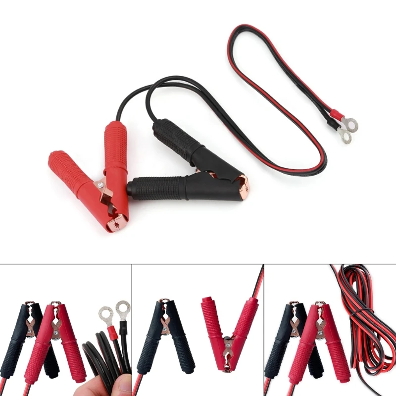 

Upgraded Car Power Wire Line Cable Power Emergency Line with Jump Starter Alligator Clamp Inverter Cable