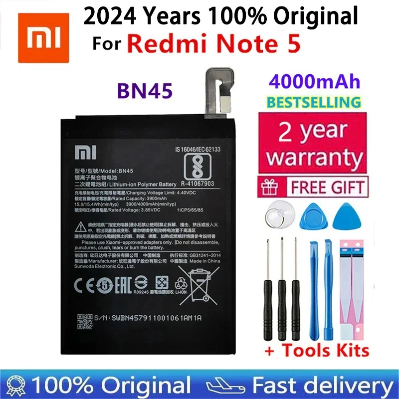 Оригинальный сменный аккумулятор для телефона Xiao Mi Xiaomi Redmi Note A1 3 5 5A 5X 6 7 Y1 Lite S2 Pro