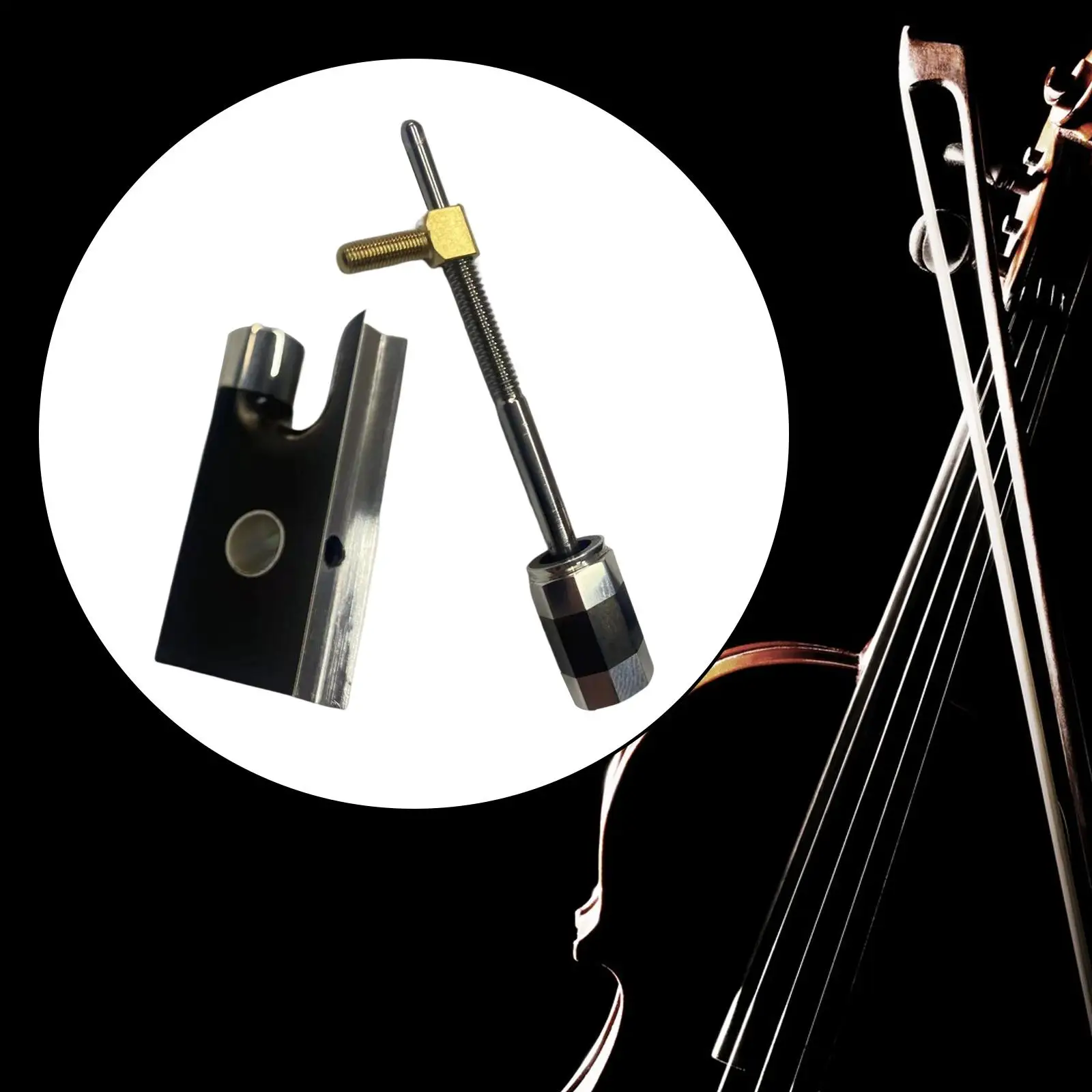 

Professional Violin Bow Frog and Screws Accessory Lightweight Replace Parts