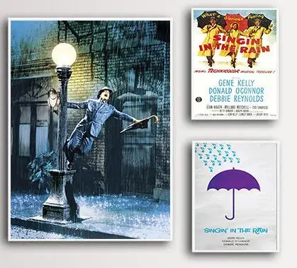 

Классический художественный постер с изображением фильма «сон под дождем» на холсте, декор для гостиной, домашняя Настенная картина