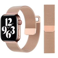 stainless steel milanese strap for apple watch 6 se band 44mm 40mm 42mm 38mm smartwatch iwatch series 345 bracelet loop