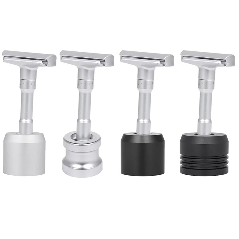 Stand Safety Shaver Base Stable Zinc Alloy Shaving Holder Bathroom Salon Barber Tools (razor Not Included)