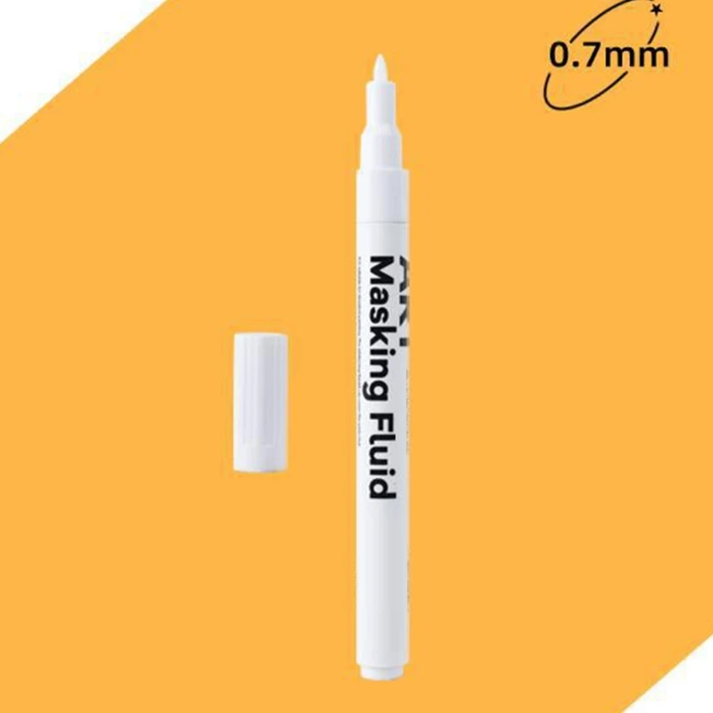 Белый жидкий маркер белый акриловый тонкий кончик 0 7 мм широкий 3 для камня
