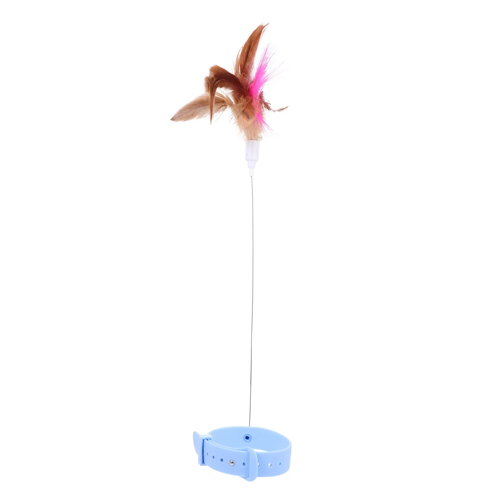 

Small Bird Toys Cat Self- Stick Teaser Kitten 37.5X9X2CM Blue Artificial Wand