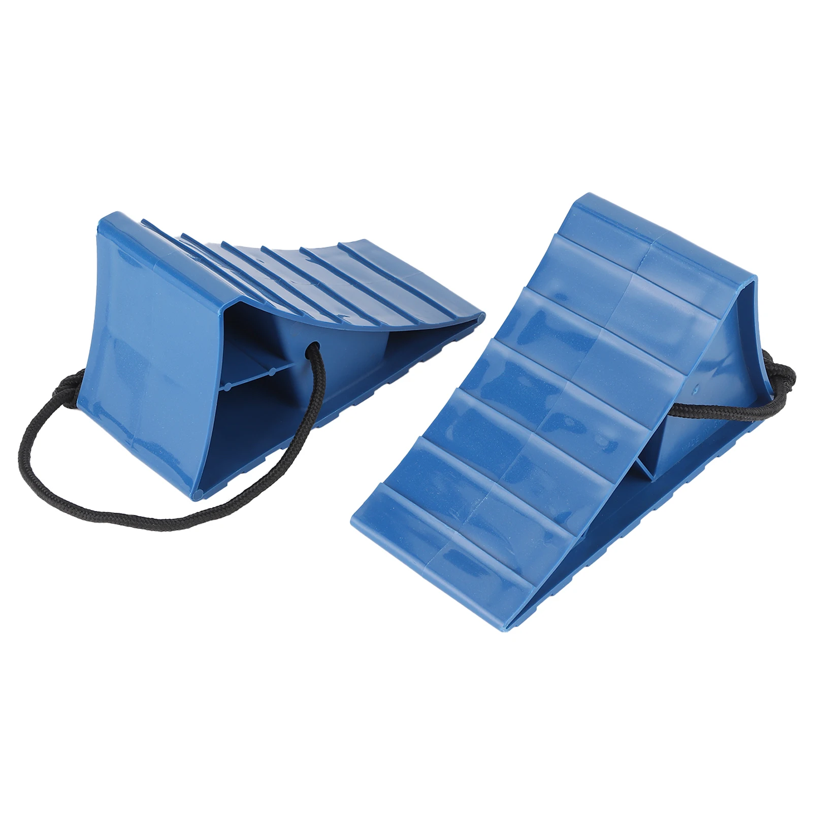 

2pcs Portable Rubber Wheel Chock Anti-Slip Tire Stop Block for Car Trailers Caravans Motorcycle