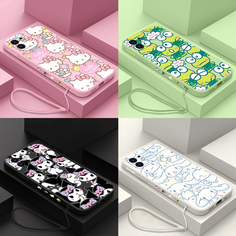 Sanrio Kuromi Hello kitty cinnamoroll Phone Case For Xiaomi Mi 10 lite 11i  Poco M2 M4 F3 X3 M3 Pro GT 5G 4G Silicone Cover