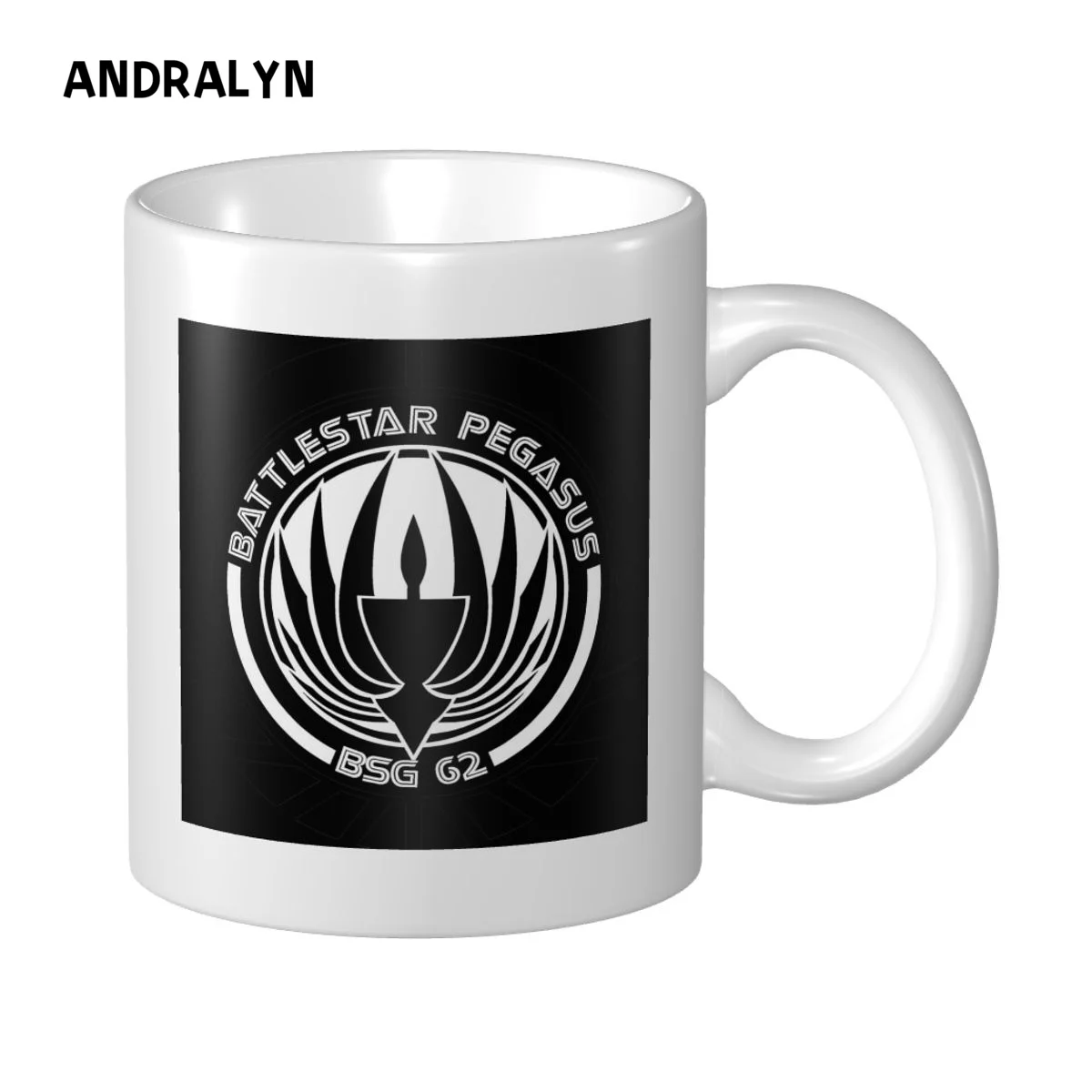 

Galactica PEGASUS BADGE Licensed Adult Heather Mug Funny Coffee Mug Cute Gamer Birthday Gift Back To School Mugs Stanley cup