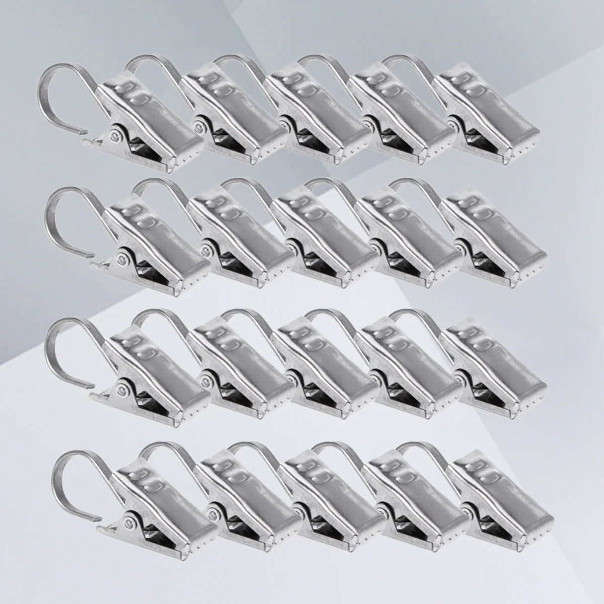 

40pcs Metal Hanging Clips Hook Stainless Steel Curtain Clips Window Curtain Clips Metal Curtain Clip Curtain Clip Rings