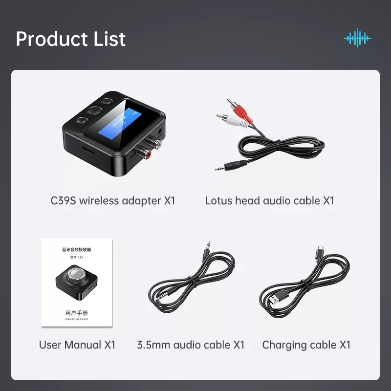 

Новинка 5,0, аудиоресивер 3,5, передатчик мм, AUX-разъем, RCA USB-ключ, стерео, ЖК + SD беспроводной адаптер для автомобиля, ТВ, ПК, наушников