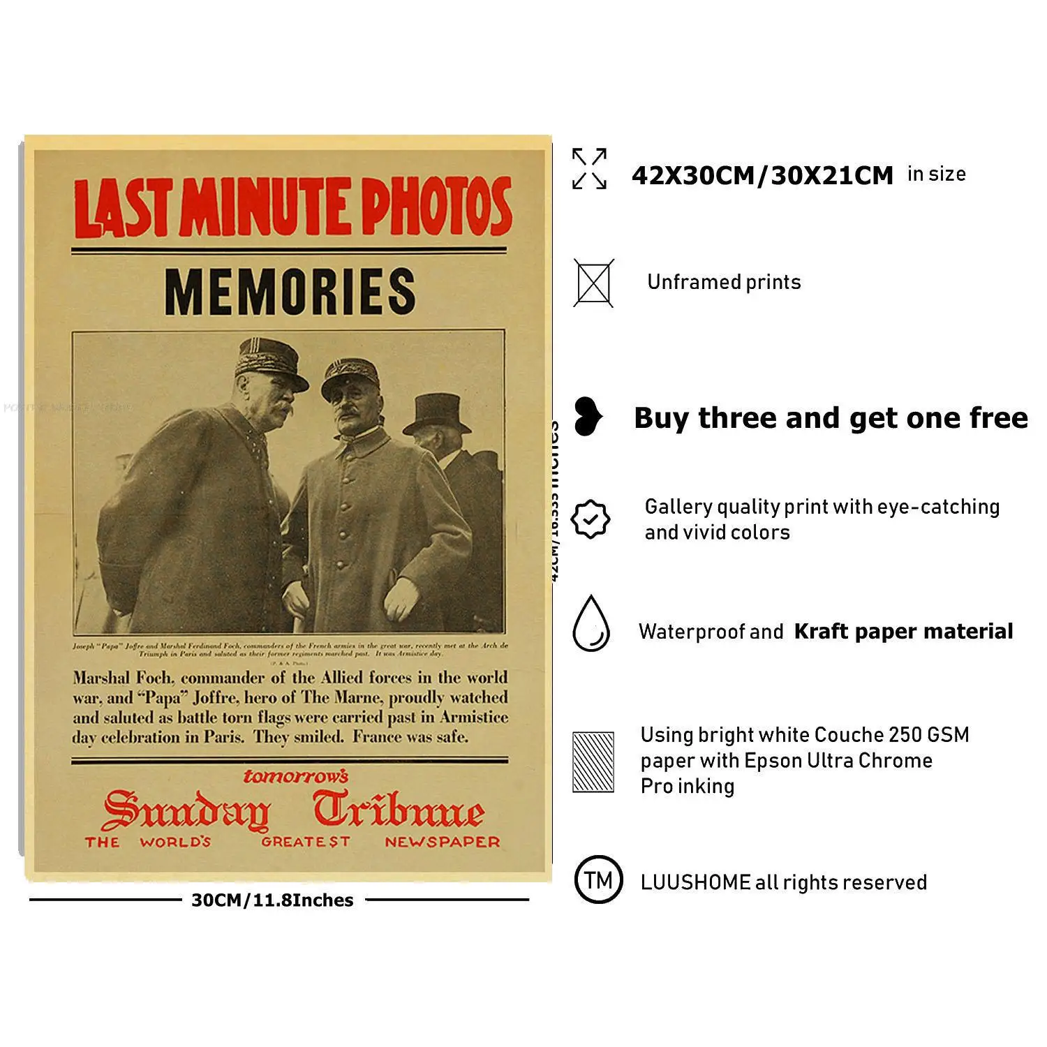 Рисунок 6 - Постер из крафт-бумаги в стиле мести американского дня