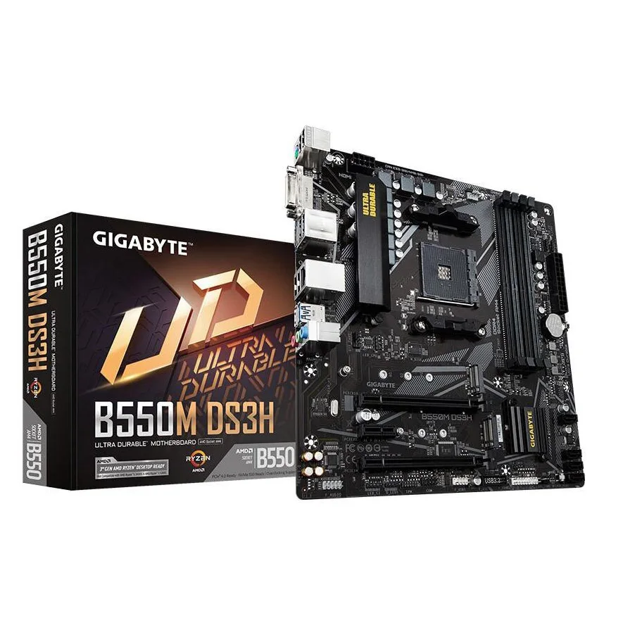 Новая материнская плата giga.byte B550M DS3H с AM4
