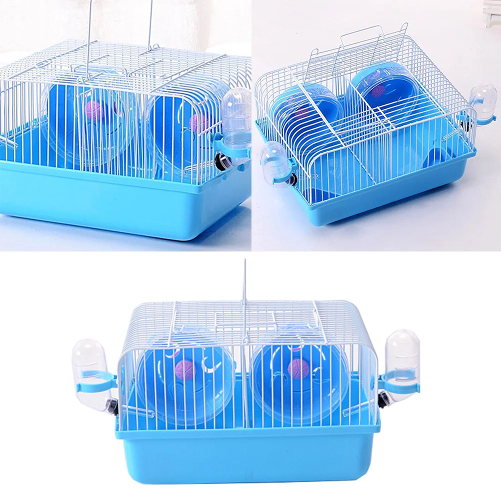 

Delicate Hamster Dating cage Two Mice Fighting Isolation Cage for Pet Blue