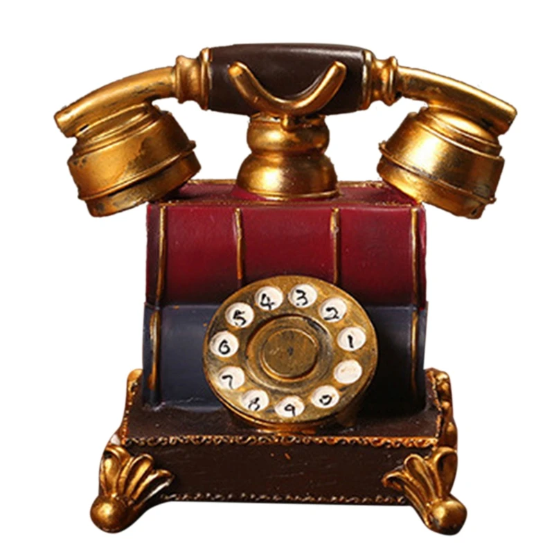 

(1 шт.) европейская модель телефона, искусственная кожа для творческого дома, поделки для гостиной, искусственная книга из смолы (16x13 см)