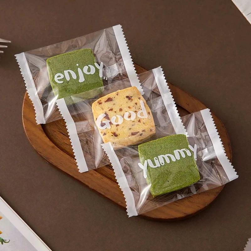 Прозрачные пластиковые пакеты 7x10 см упаковка индивидуальные для печенья