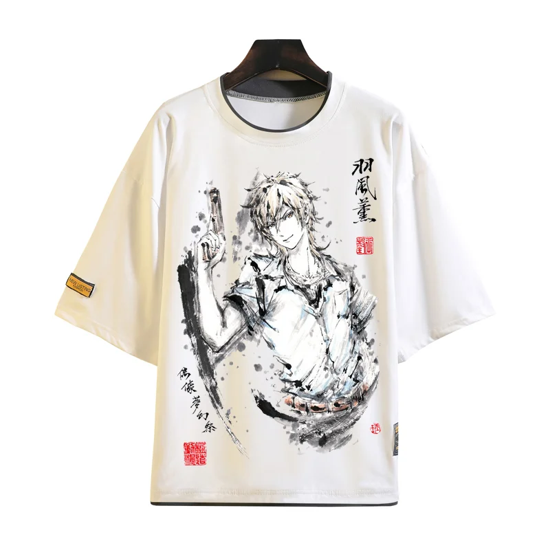 

Anime ensemble stars Cosplay t-shirt men women tshirt ink painting Tees Tops