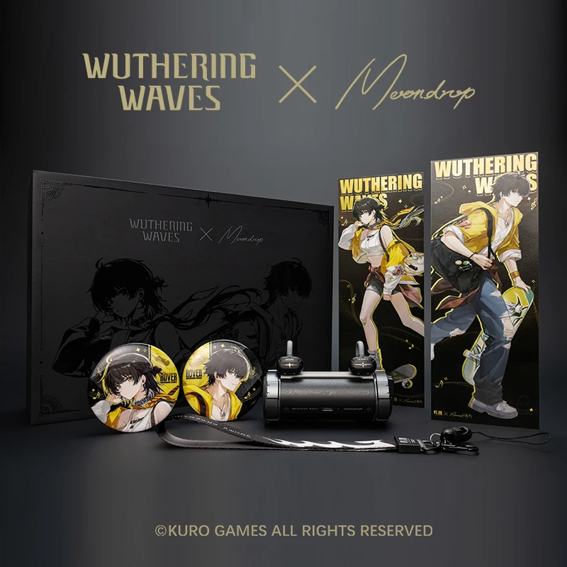 Wuthering Waves x MOONDROP U.C.T.S. Наушники-клипсы OWS Bluetooth 6.0 с передачей звука LHDC-V HiFi и шумоподавлением AI (art.: 3920dac4590fa) - 3920dac4590fa