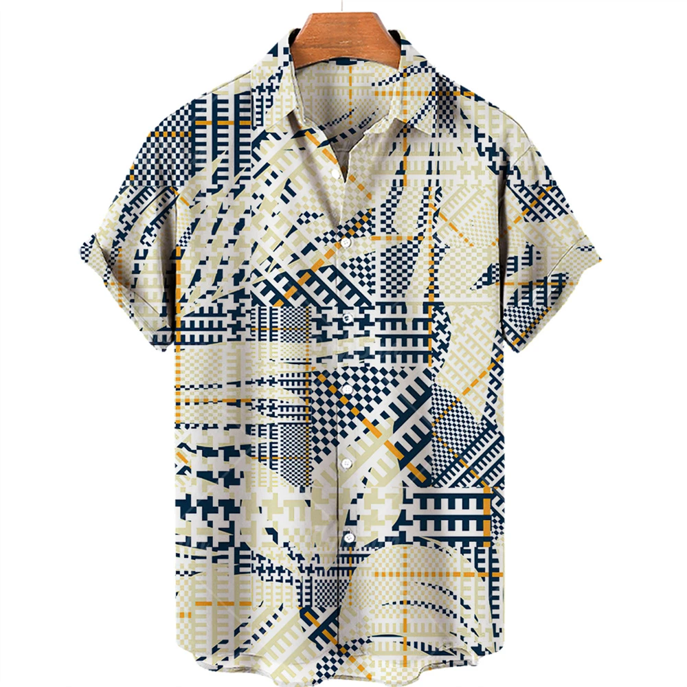 

New Shirt Men's Women's Summer Short-sleeved Trend Pattern Printing Perris Unisex Clothing Casual Lapel Oversized Shirts For Men