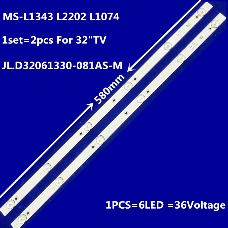 

Светодиодная лента для подсветки 32 дюйма, фотолампа E348124, фотолампа L2202, L1074, V2 2-6-3030-300MA-36V 32hrp5008, 20 шт.