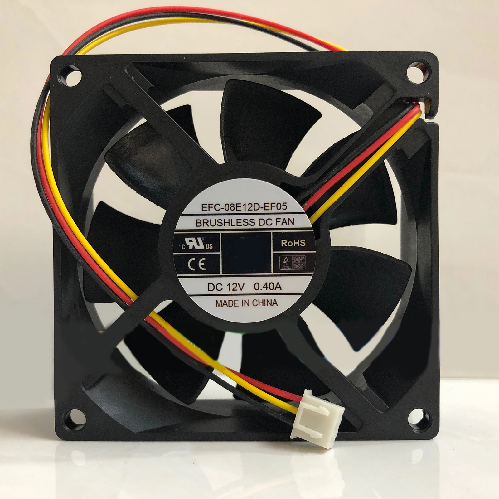 Для DWPH EFC-08E12D-EF05 80*80*25 мм 12 В 0.40A 3-проводной переключатель охлаждающий вентилятор
