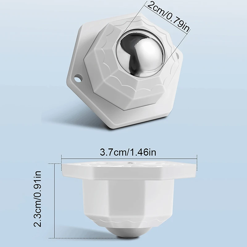 1/4 шт. универсальные мини-ролики из нержавеющей стали