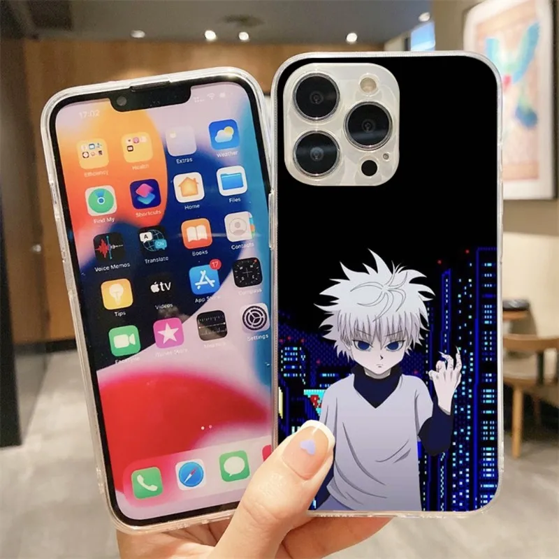 

Чехол Killua для телефона IPhone 14 13 12 11 XS X 8 7 6 Plus Mini Pro Max SE 2022, мягкий прозрачный чехол для телефона