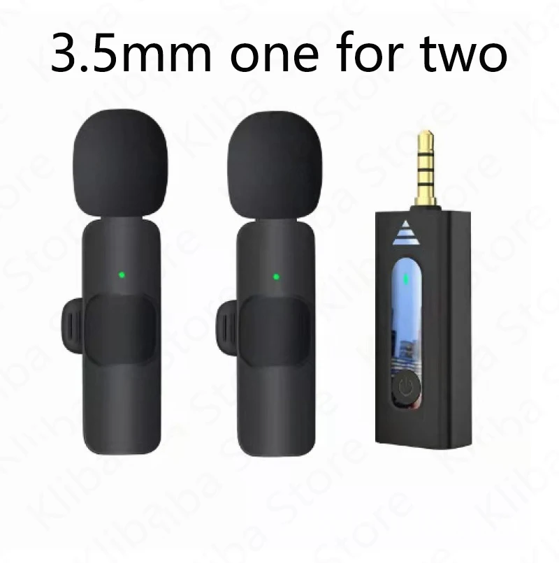 

Wireless Lavalier Microphone Broadcast Lapel Microphones Set Short Video Recording Chargeable Handheld Microphone Live Streaming