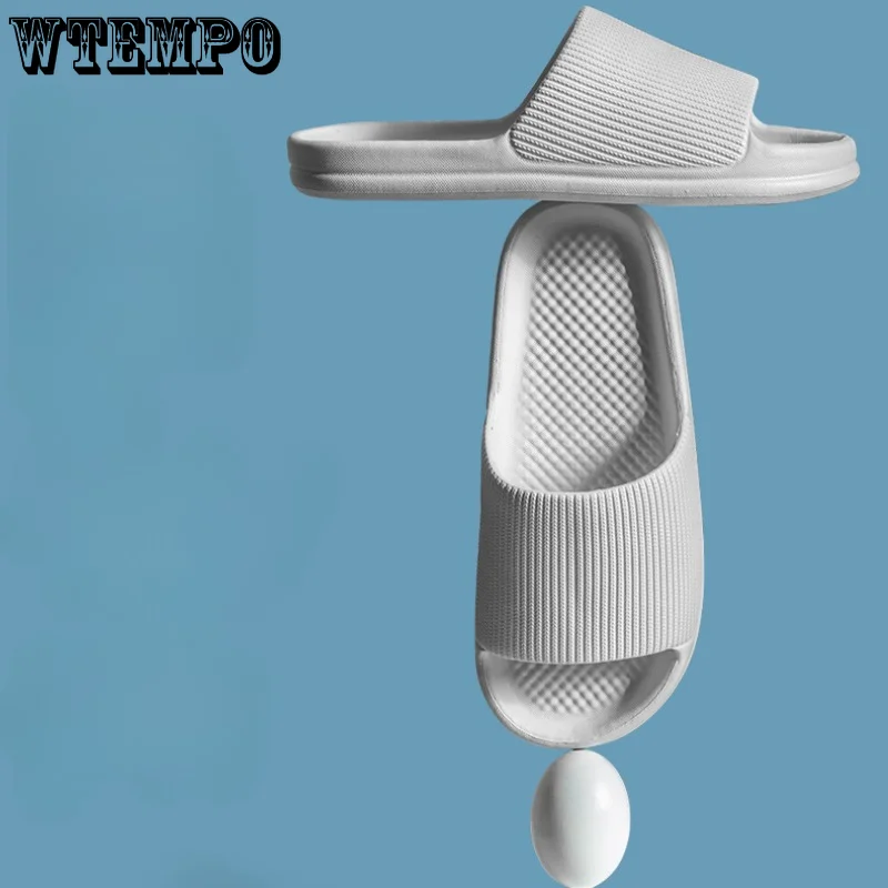 WTEMPO Summer Slippers Simple Plain Soft Bottom Home Sandals Indoor Household Non-slip Silent Fashion Unisex Shoes Dropshipping