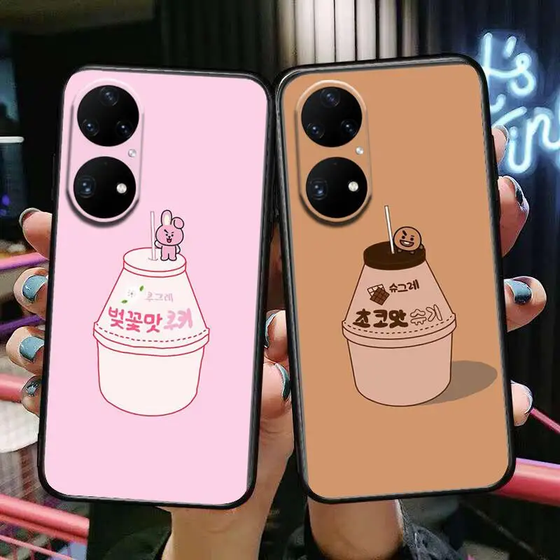 

B-baby bottle Phone Case For Huawei p50 P40 p30 P20 10 9 8 Lite E Pro Plus Black Etui Coque Painting Hoesjes comic fas