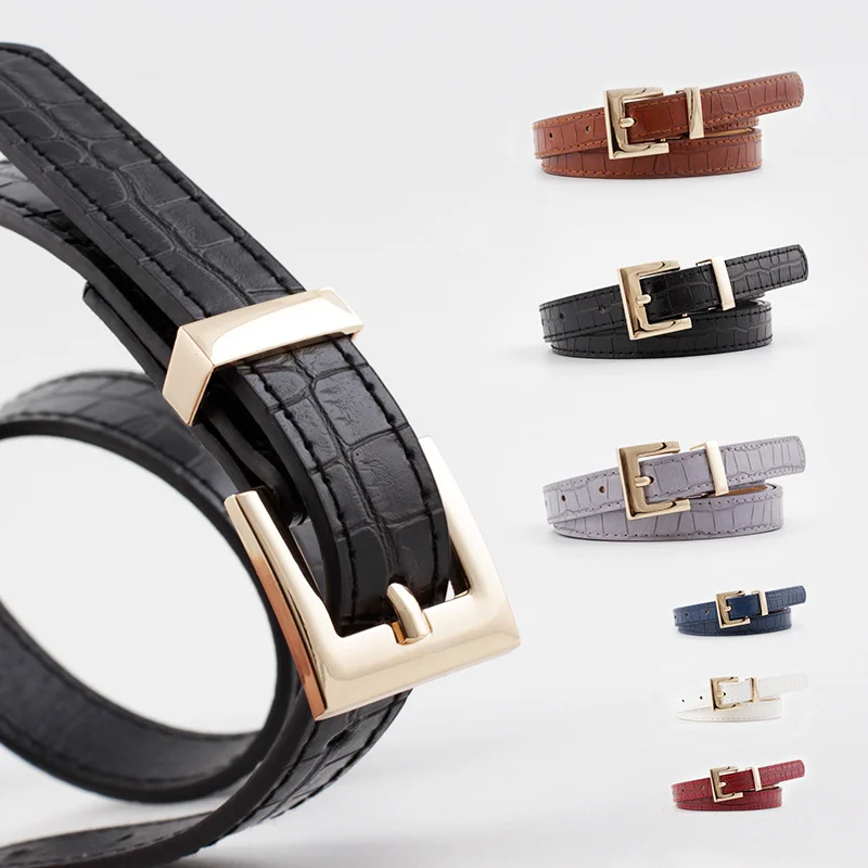 

Женский маленький Универсальный декоративный ремень из розового золота с пряжкой