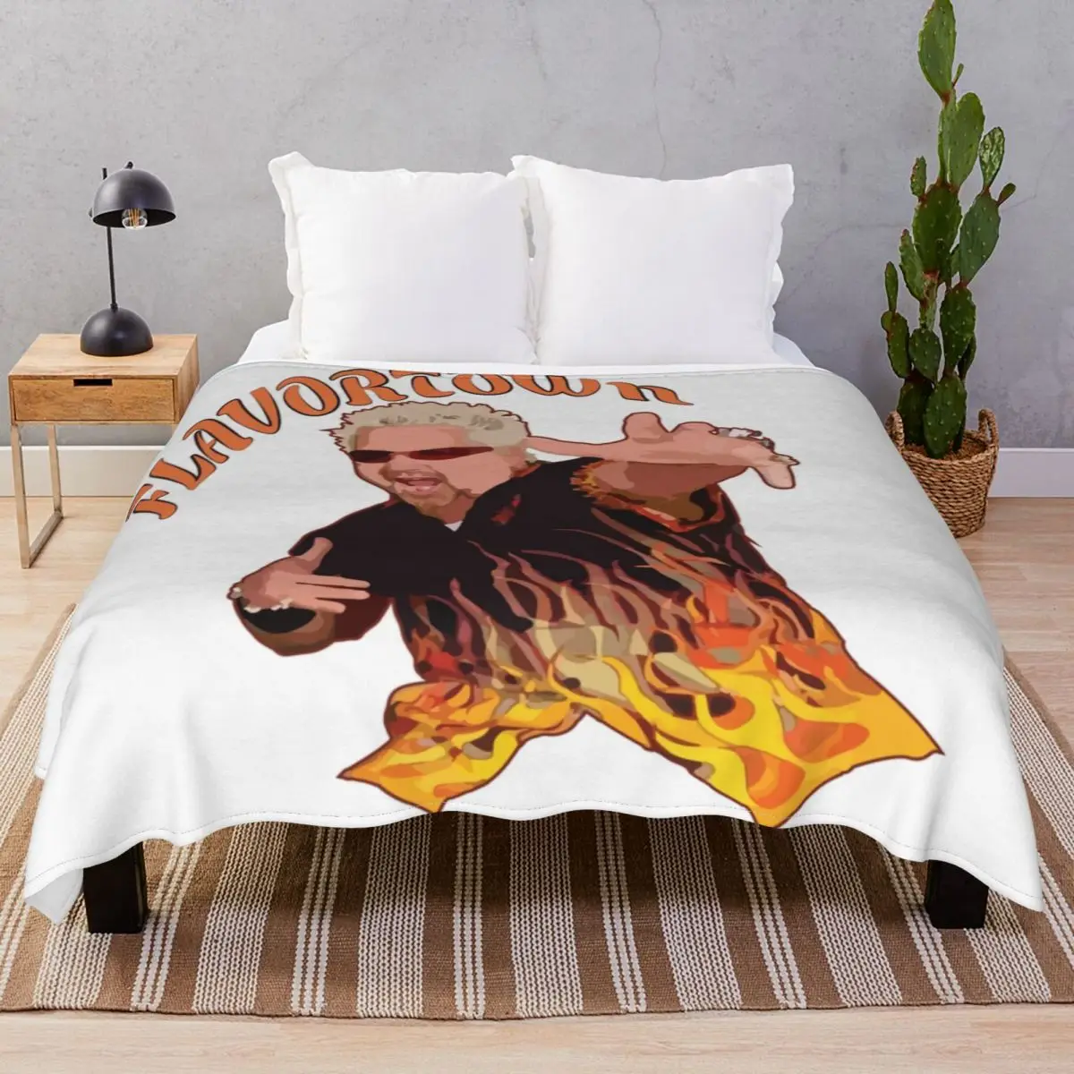 Guy Fieri Flavortown Blankets Fleece Summer Warm Throw Blanket for Bedding Sofa Camp Office
