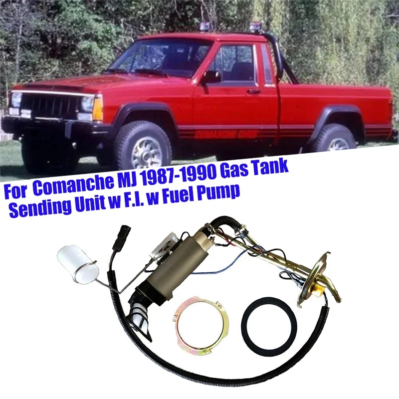 TREXJPSU-6P4.0 Gas Tank Sending Unit W/ F.I. Fuel Pump Component for Comanche 1987-1990 Gasoline Assembly Module