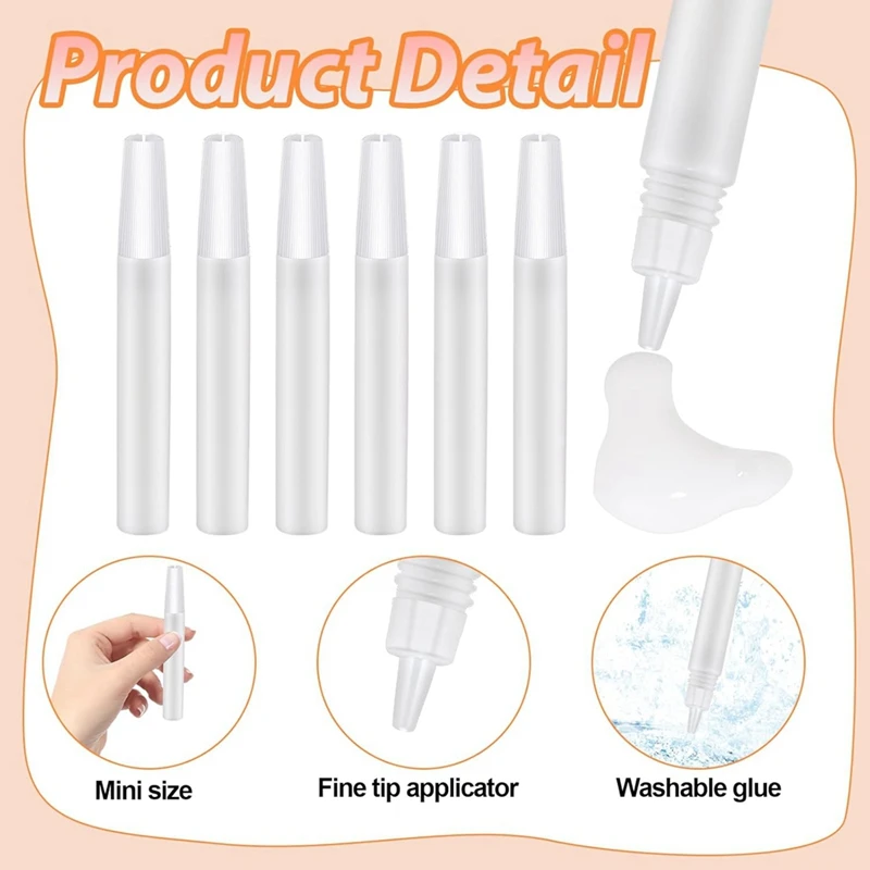 50 шт. художественные белые ручки с клеем быстросохнущие липкие клеевые точное