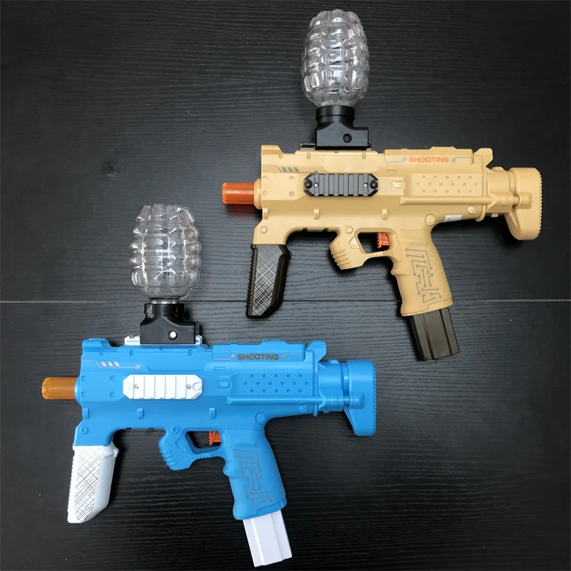 

MP7 электрический игрушечный пистолет-бластер с гелевыми шариками, игрушечный Автоматический раздвижной шар-брызговик, игры для стрельбы, идеальный подарок для детей, мальчиков, взрослых, игрушечный пистолет
