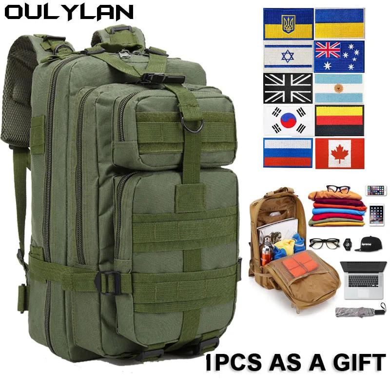 

Oulylan 30L Tactical Backpack Outdoor Fishing Bag Camping Hunting Hiking Backpacks Men Military Backpacks 600D Nylon Waterproof