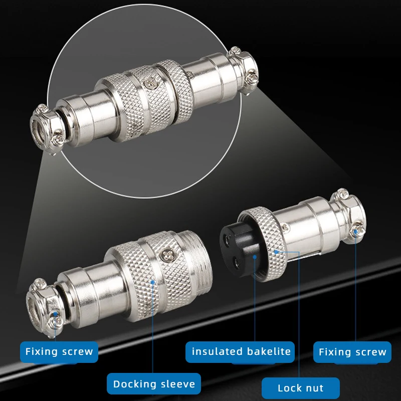 GX16 DF16 2 3 4 5 6 7 8 9-контактный промышленный штекер и гнездо Lc-кабеля авиационный