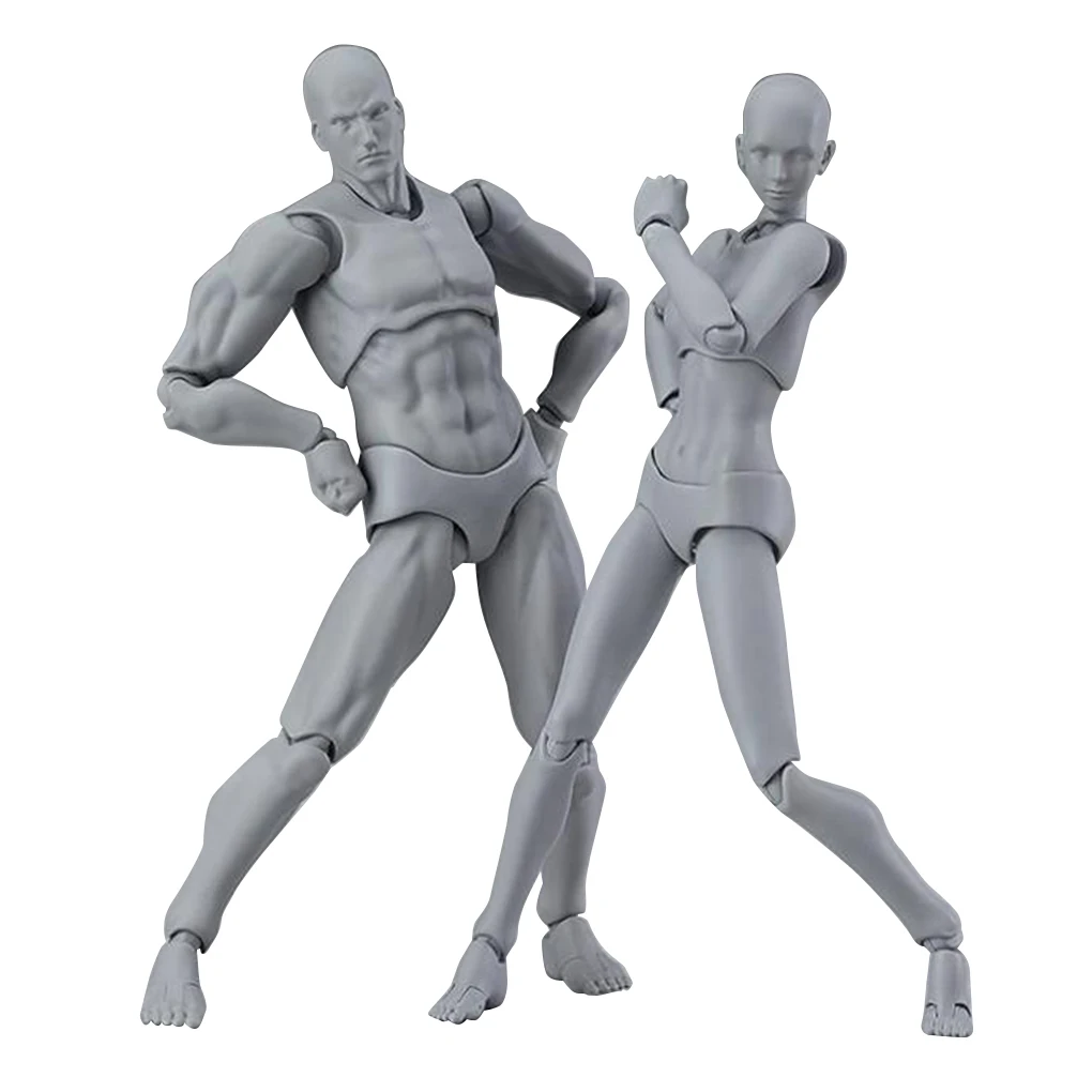 

Body Figures Unpainted Self-Assembly Scale Doll Statue Decorative DIY Movable Male Joint Miniature Model Drawing Painting