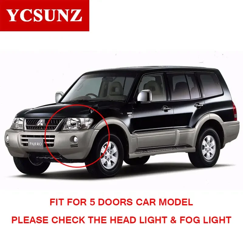 Хромированная крышка дверной ручки для Mitsubishi Pajero III Gelandewagen Offen Canvas Top V6 V73 2001 2002 2003