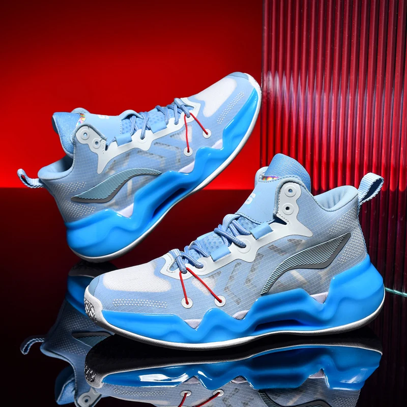 Trend fashion light protection basketball shoes wear-resistant high rebound real combat basketball shoes