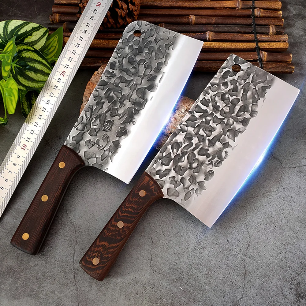 

Professional Chef Knife Handmade Forged 5CR15 Stainless Steel Chinese Butcher Kitchen Chef Knife High Hardness Kitchen Cutter