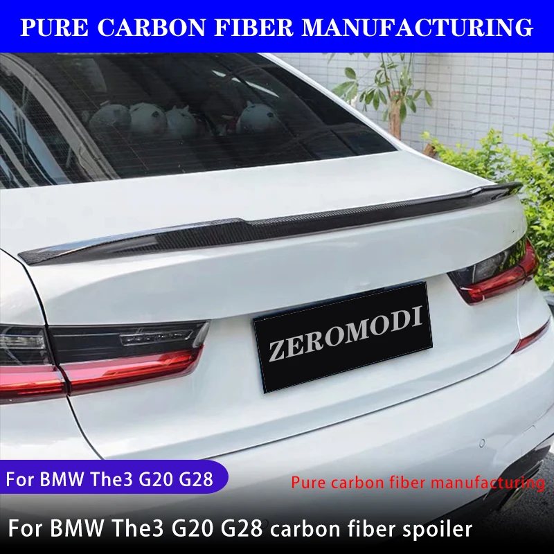 

Carbon fiber spoiler for BMW Three Series 2019-2022 The 3 G20 G28 PSM M4 CS M3 style carbon fiber spoiler Modified tail