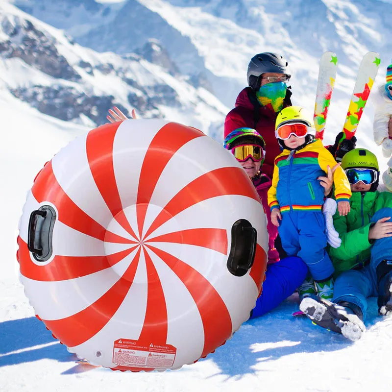 Круглая подушка безопасности для катания на лыжах одного человека. Подушка