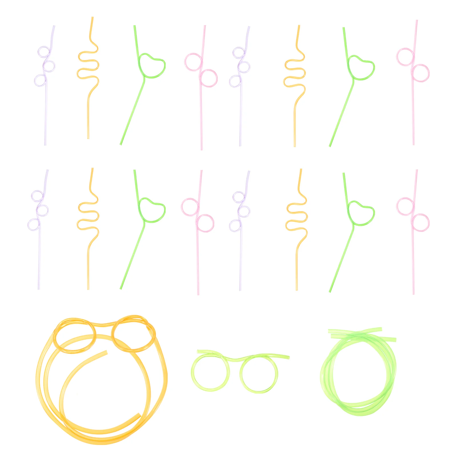 

1 Set Party Supplies Wedding Flexible Straws Drinking Straws For Drinking